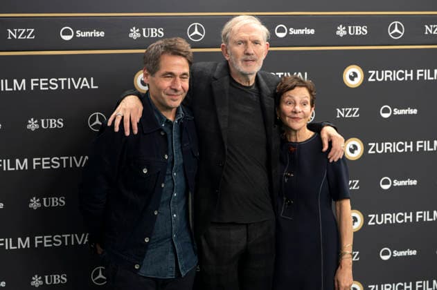 Karl Spoerri, Anton Corbijn, and Gabrielle Tana at the premiere of the film *A Talent for Murder* at the 22nd Zurich Film Festival at Corso Zurich, September 30, 2026 Foto:xA.xRaemyx xFuturexImagex murder_6404