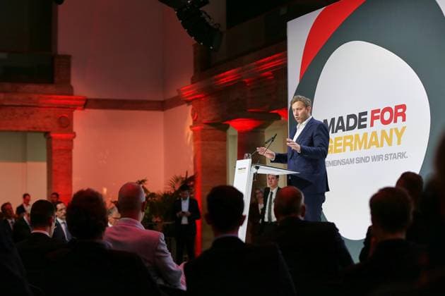 Berlin, Germany, September 30, 2026 Siemensstadt Annual Meeting of the Made for Germany Initiative Federal Minister of Finance Lars Klingbeil (SPD) Copyright: xdtsxNachrichtenagenturx dts_136956