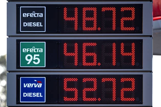 Orlen filling station in Hradec Kralove, Czech Republic, on October 1, 2026. Fuel price regulations, reintroduced by the state due to high diesel and petrol prices, came into effect today. (CTKxPhoto DavidxTanecek) CTKPhotoP2026100102176  CTKPhotoP2026100102176