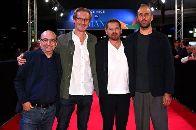 Pierre Deladonchamps and his team on the red carpet at the third night of the Cinéroman Festival at Pathé Gare du Sud in Nice on September 30, 2026. Bruno Bebert, Dominique Jacovides, Bestimage. Red carpet at the third night of the Cinéroman Festival at Pathé Gare du Sud in Nice on September 30, 2026, Nice, France  Copyright: xDominiquexJacovidesx-xBrunoxBebertx xBestimagexDominiquexJacovidesx-xBrunoxBebertx xBestimagex