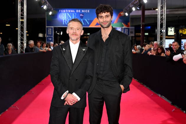 Simon Pegg and Liam Hellmann on the red carpet at the third night of the Cinéroman Festival at Pathé Gare du Sud in Nice on September 30, 2026 Bruno Bebert Dominique Jacovides Bestimage Red carpet at the third night of the Cinéroman Festival at Pathé Gare du Sud in Nice on September 30, 2026, Nice, France  Copyright: xDominiquexJacovidesx-xBrunoxBebertx xBestimagexDominiquexJacovidesx-xBrunoxBebertx xBestimagex