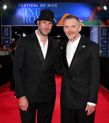 Marc Antoine Barrois and Simon Pegg on the red carpet at the third night of the Cinéroman Festival at Pathé Gare du Sud in Nice on September 30, 2026 Bruno Bebert Dominique Jacovides Bestimage Red carpet at the third night of the Cinéroman Festival at Pathé Gare du Sud in Nice on September 30, 2026, Nice, France  Copyright: xDominiquexJacovidesx-xBrunoxBebertx xBestimagexDominiquexJacovidesx-xBrunoxBebertx xBestimagex