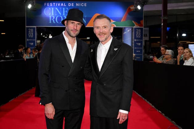 Marc Antoine Barrois and Simon Pegg on the red carpet at the third night of the Cinéroman Festival at Pathé Gare du Sud in Nice on September 30, 2026 Bruno Bebert Dominique Jacovides Bestimage Red carpet at the third night of the Cinéroman Festival at Pathé Gare du Sud in Nice on September 30, 2026, Nice, France  Copyright: xDominiquexJacovidesx-xBrunoxBebertx xBestimagexDominiquexJacovidesx-xBrunoxBebertx xBestimagex