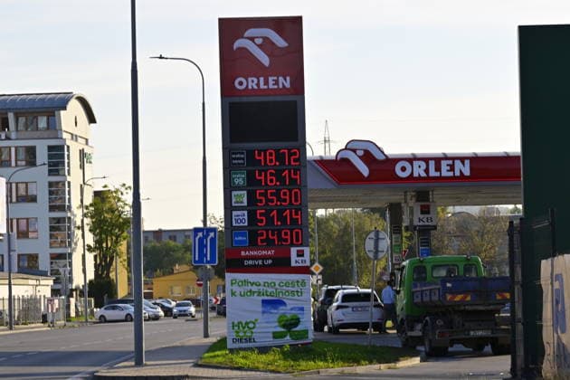 Orlen filling station in Brno, Czech Republic, on October 1, 2026. Fuel price regulations, reintroduced by the state due to high diesel and petrol prices, came into effect today. (CTKxPhoto VaclavxSalek) CTKPhotoP2026100102187  CTKPhotoP2026100102187
