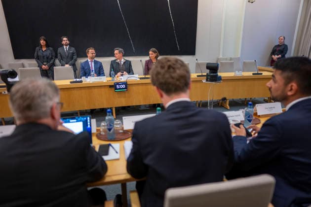 Epstein Hearing Begins in the Storting, Oslo, October 1, 2026: The two former ministers of development, Nikolai Astrup and Dag Inge Ulstein, in the chamber during the Storting’s Control and Constitutional Committee’s public hearing on practices at the Ministry of Foreign Affairs and Jeffrey Epstein’s networknetwork in Norway Photo: Heiko Junge, NTB, Oslo, Norway hav0rJViY Q E  Copyright: xHeikoxJungex xNTBx