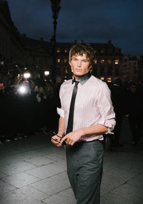 Jordan Barrett at the Tom Ford Spring Summer 2027 Women’s Ready-to-Wear Collection fashion show during Paris Fashion Week (PFW) on September 30, 2026. Sam Delpech, Bestimage. Celebrities at the Tom Ford Spring Summer 2027 Women’s’s Ready-to-Wear Collection at Paris Fashion Week (PFW) on September 30, 2026, Paris, France  Copyright: xSamxDelpechx xBestimagexSamxDelpechx xBestimagex
