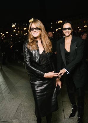 Carla Bruni Sarkozy and Farida Khelfa at the Tom Ford Spring Summer 2027 Women’s Ready-to-Wear Collection fashion show during Paris Fashion Week (PFW) on September 30, 2026. Sam Delpech, Bestimage. Celebrities at the Tom Ford Spring Summer 2027 Women’s’s Ready-to-Wear Collection at Paris Fashion Week (PFW) on September 30, 2026, Paris, France  Copyright: xSamxDelpechx xBestimagexSamxDelpechx xBestimagex