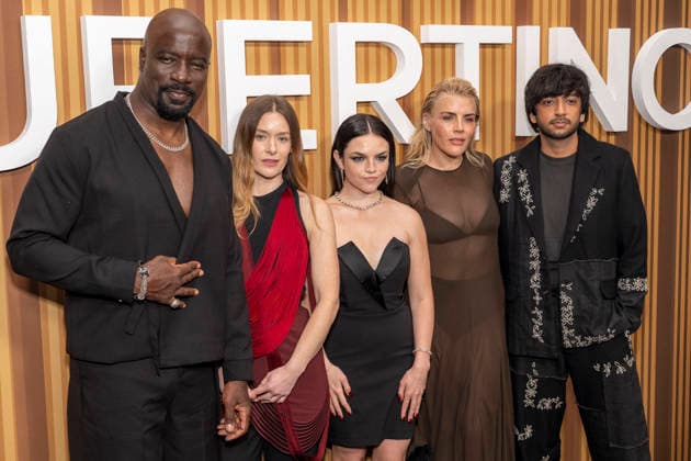 September 30, 2026, New York, New York, USA: MIKE COLTER, RACHEL KELLER, ELLA STILLER, BUSY PHILIPPS and NIK DODANI attend the CBS special series premiere of Cupertino at the Paley Center in New York. 30 September 2026. New York USA  - ZUMAa265 20260930_zep_a265_117 Copyright: xEricxAcquayex