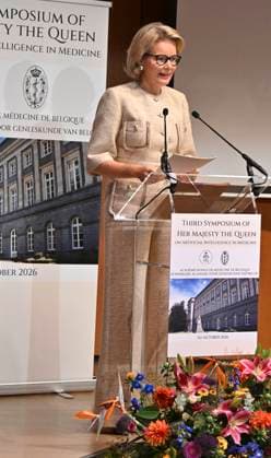 Symposium Of Her Majesty The Queen BRUSSELS, BELGIUM - OCTOBER 1 : Queen Mathilde opens the third Symposium of Her Majesty the Queen at the Palace of the Academies in Brussels. This edition will focus on the impact of artificial intelligence (AI) on healthcare professions. During the symposium, the Queen will speak with patients who have received AI-assisted treatment. As a protective honorary member of the Royal Academies of Medicine of Belgium, the Queen will also deliver the opening address at the symposium..on October 01, 2026 in Brussels, Belgium, 01 10 2026 Brussels Belgium  Copyright: xBertxVanxDenxBrouckex