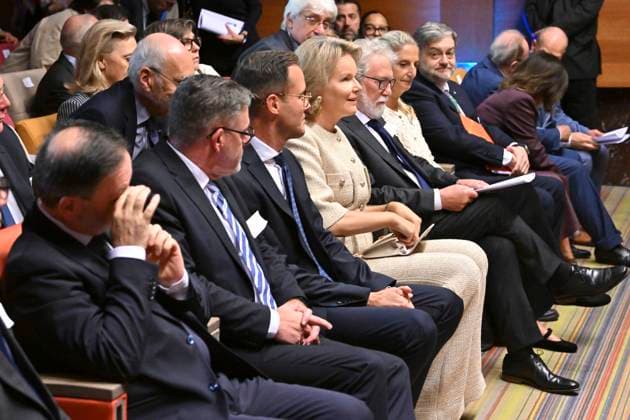 Symposium Of Her Majesty The Queen BRUSSELS, BELGIUM - OCTOBER 1 : Queen Mathilde opens the third Symposium of Her Majesty the Queen at the Palace of the Academies in Brussels. This edition will focus on the impact of artificial intelligence (AI) on healthcare professions. During the symposium, the Queen will speak with patients who have received AI-assisted treatment. As a protective honorary member of the Royal Academies of Medicine of Belgium, the Queen will also deliver the opening address at the symposium..on October 01, 2026 in Brussels, Belgium, 01 10 2026 Brussels Belgium  Copyright: xBertxVanxDenxBrouckex