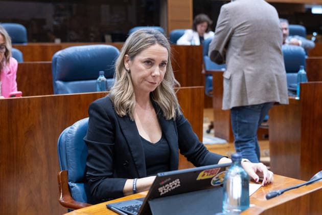 Housing Takes Center Stage at This Thursday’s Plenary Session of the Assembly, Marked by Maricarmen, the encampment, and the royal decrees. PSOE spokesperson in the Assembly, Mar Espinar, during a plenary session at the Madrid Assembly on October 1, 2026, in Madrid, Spain. Housing dominates this Thursday’s plenary session, October 1, in the Madrid Assembly—a session dominated by the eviction last week of 87-year-old Maricarmen, which has led to social unrest, including a protest encampment at Puerta del Sol that has caused a new clash between the Government Delegation, City Hall, and the Regional Government, in addition to the push for two royal decrees, the ratification of which Congress will vote on Friday, October 1, 2026. Jesús Hellí, Copyright: xJesusxHellinx 7811937
