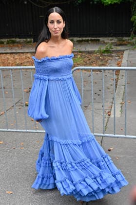 PFW Chloe Outside Arrivals JR Ines de Ramon arriving at the Chloe show during Paris Fashion Week, in Paris, France on 1 October 2026. Photo by Julien Reynaud APS-Medias ABACAPRESS.COM Paris France  Copyright: xReynaudxJulien APS-Medias ABACAx