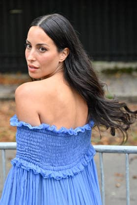 PFW Chloe Outside Arrivals JR Ines de Ramon arriving at the Chloe show during Paris Fashion Week, in Paris, France on 1 October 2026. Photo by Julien Reynaud APS-Medias ABACAPRESS.COM Paris France  Copyright: xReynaudxJulien APS-Medias ABACAx