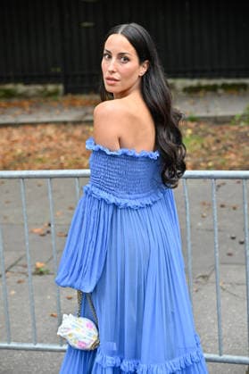 PFW Chloe Outside Arrivals JR Ines de Ramon arriving at the Chloe show during Paris Fashion Week, in Paris, France on 1 October 2026. Photo by Julien Reynaud APS-Medias ABACAPRESS.COM Paris France  Copyright: xReynaudxJulien APS-Medias ABACAx