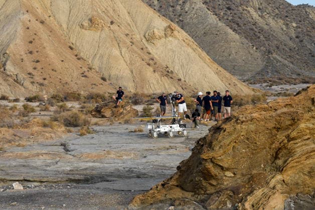 ESA Tests the Charlie Mars Rover from the ExoMars Rosalind Franklin Mission in Tabernas Images of the Charlie Mars rover in the Tabernas Desert October 1, 2026, in Tabernas, Almería, Andalusia, Spain The European Space Agency (ESA) is conducting field tests of the Charlie Mars rover in Tabernas, Almería, with the goal of testing technologies and operations that will be relevant to the ExoMars Rosalind Franklin mission, designed to explore the surface of Mars October 1, 2026 Marian Leó Almería, Andalusia Almería, Andalusia Spain Copyright: xMarianxLeonx 7812222
