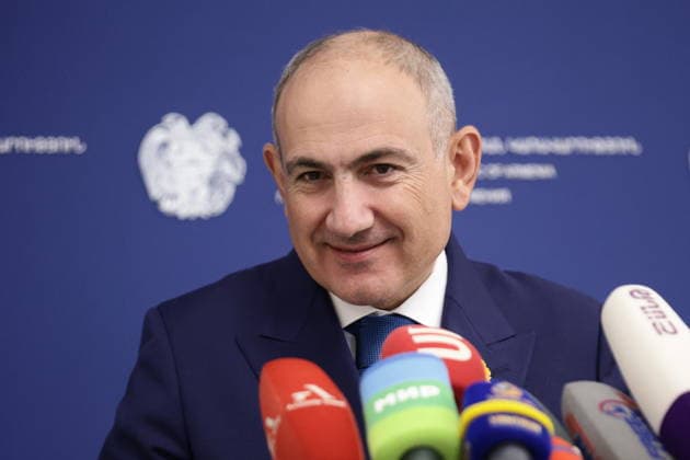 ARMENIA, YEREVAN - OCTOBER 1, 2026: Armenia s Prime Minister Nikol Pashinyan gives a press briefing Yerevan Armenia  - ZUMAt113 20261001_zaa_t113_045 Copyright: xAlexanderxPatrinx
