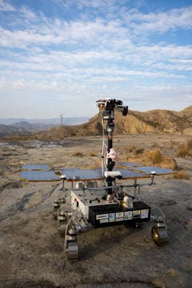 ESA Tests the Charlie Mars Rover from the ExoMars Rosalind Franklin Mission in Tabernas Images of the Charlie Mars rover in the Tabernas Desert On October 1, 2026, in Tabernas, Almería, Andalusia, Spain The European Space Agency (ESA) is conducting field tests of the Charlie Mars rover in Tabernas, Almería, with the goal of testing technologies and operations that will be relevant to the ExoMars Rosalind Franklin mission, designed to explore the surface of Mars October 1, 2026 Marian Leó Almería, Andalusia Almería, Andalusia Spain Copyright: xMarianxLeonx 7812228