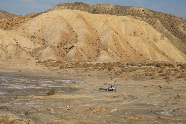 ESA Tests the Charlie Mars Rover from the ExoMars Rosalind Franklin Mission in Tabernas Images of the Charlie Mars rover in the Tabernas Desert October 1, 2026, in Tabernas, Almería, Andalusia, Spain The European Space Agency (ESA) is conducting field tests of the Charlie Mars rover in Tabernas, Almería, with the aim of testing technologies and operations that will be relevant to the ExoMars Rosalind Franklin mission, designed to explore the surface of Mars October 1, 2026 Marian Leó Almería, Andalusia Almería, Andalusia Spain Copyright: xMarianxLeonx 7812245