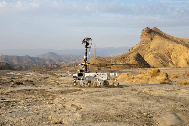 ESA Tests the Charlie Mars Rover from the ExoMars Rosalind Franklin Mission in Tabernas Images of the Charlie Mars rover in the Tabernas Desert October 1, 2026, in Tabernas, Almería, Andalusia, Spain The European Space Agency (ESA) is conducting field tests of the Charlie Mars rover in Tabernas, Almería, with the goal of testing technologies and operations that will be relevant to the ExoMars Rosalind Franklin mission, designed to explore the surface of Mars October 1, 2026 Marian Leó Almería, Andalusia Almería, Andalusia Spain Copyright: xMarianxLeonx 7812273