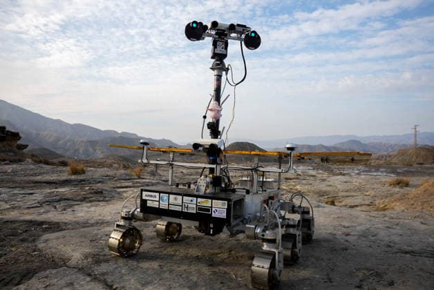 ESA Tests the Charlie Mars Rover from the ExoMars Rosalind Franklin Mission in Tabernas Images of the Charlie Mars rover in the Tabernas Desert October 1, 2026, in Tabernas, Almería, Andalusia, Spain The European Space Agency (ESA) is conducting field tests of the Charlie Mars rover in Tabernas, Almería, with the goal of testing technologies and operations that will be relevant to the ExoMars Rosalind Franklin mission, designed to explore the surface of Mars October 1, 2026 Marian Leó Almería, Andalusia Almería, Andalusia Spain Copyright: xMarianxLeonx 7812287