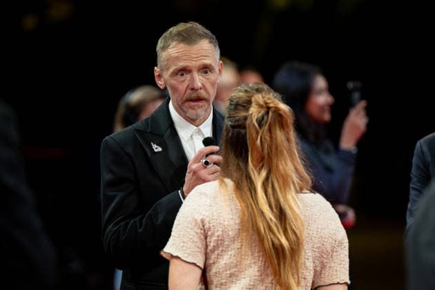 8th Cineroman Festival - Only What We Carry Red Carpet - Nice Simon Pegg attends the red carpet for Jamie Adams s film Only what we carry at the Cineroman festival, dedicated exclusively to films adapted from literary work, in Pathe Gare du Sud in Nice, France, on September 30, 2026. Photo by Laurent Coust ABACAPRESS.COM Paris France  Copyright: xCoustxLaurent ABACAx