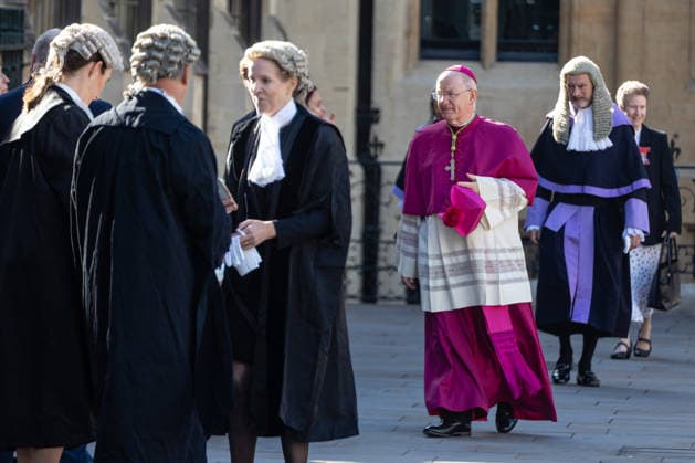 Judges Procession from the Supreme Court to Westminster Abbey, London, UK 1 October 2026 Archbishop of Westminster Richard Moth enters Westminster Abbey for a service marking the start of the new legal year in London, UK, on 1 October 2026,, Credit:PETE SPELLER Avalon  Copyright: xPETExSPELLERx xAvalonx 1139759415