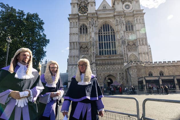 Judges Procession from the Supreme Court to Westminster Abbey, London, UK 1 October 2026 Judges and members of the legal profession walk from the Supreme Court across Parliament Square to Westminster Abbey in London, UK, on 1 October 2026, for a service marking the start of the new legal year in a tradition dating back to 1897., Credit:PETE SPELLER Avalon  Copyright: xPETExSPELLERx xAvalonx 1139759604