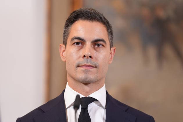 Visit to the German-Dutch Corps with Federal Chancellor Merz; Rob Jetten, Prime Minister of the Netherlands, pictured at the press conference following the visit to the 1st German-Dutch Corps, Münster, October 1, 2026