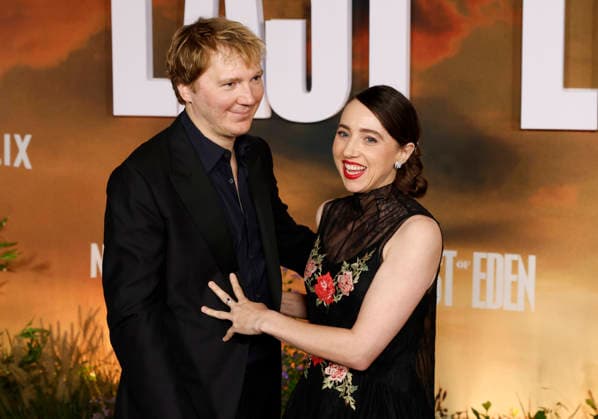 Paul Dano and Zoe Kazan arrive on the red carpet at the Netflix East Of Eden New York premiere at The Plaza Hotel on Wednesday, September 30, 2026 in New York City.  NYP20260930422 JOHNxANGELILLO