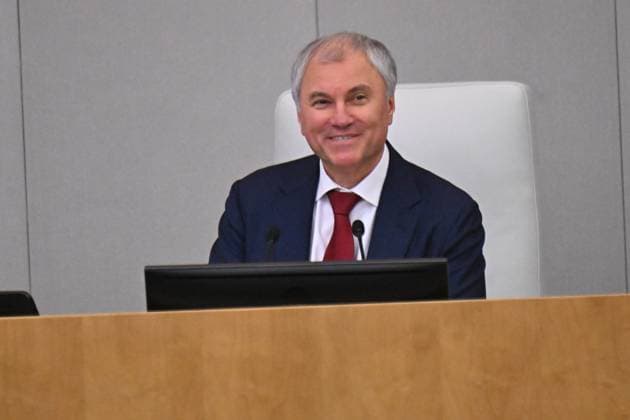 Moscow. The first session of the State Duma of the Russian Federation of the ninth convocation. State Duma Chairman Vyacheslav Volodin before the session. KomsomolskayaxPravda