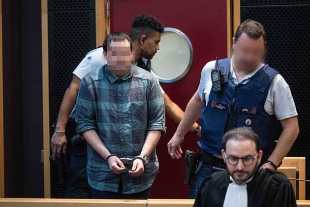RECORD DATE NOT STATED The accused, Laurent Andris pictured during the jury selection for the trial of Laurent Andris, accused of killing his 65-year-old mother, Gabrielle Hannot., at the Hainaut province Assize Court in Mons, on Thursday 1 October 2026. The events date back to April 21, 2023, in Villers-Poterie (Gerpinnes). The accused rammed the neighbours cars twice. The police arrived later (called by neighbours), 65-year-old Gabrielle Hannot was already dead. Defence lawyer confirmed the accused committed the acts while under the influence of narcotics. The man, aged 32 at the time of the events, struck his mother with several objects, including a box cutter, with extreme violence. Laurent Andris had been convicted of attempted murder in 2016. He had been EMILExWINDAL 188437098