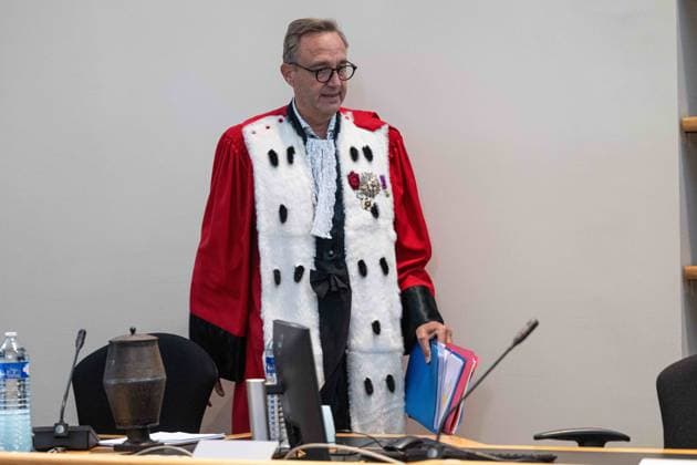 Chairman of the court Philippe Morandini pictured during the jury selection for the trial of Laurent Andris, accused of killing his 65-year-old mother, Gabrielle Hannot., at the Hainaut province Assize Court in Mons, on Thursday 1 October 2026. The events date back to April 21, 2023, in Villers-Poterie (Gerpinnes). The accused rammed the neighbours cars twice. The police arrived later (called by neighbours), 65-year-old Gabrielle Hannot was already dead. Defence lawyer confirmed the accused committed the acts while under the influence of narcotics. The man, aged 32 at the time of the events, struck his mother with several objects, including a box cutter, with extreme violence. Laurent Andris had been convicted of attempted murder in 2016. EMILExWINDAL 188435378