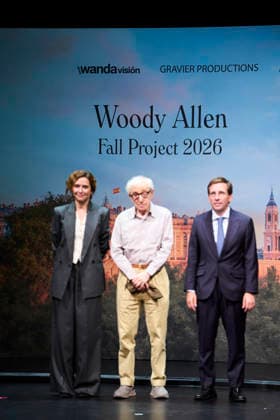 October 1, 2026, Madrid, Madrid, Spain: Woody Allen, Isabel Diaz Ayuso, President of Madrid, Jose Luis Martinez Almeida, Major of Madrid attends Presentation the Filming of Woody Allenâ€⠢s new film in Madrid presentation at Teatros del Canal on October 1, 2026 in Madrid, Spain Madrid Spain - ZUMAg15_ 20261001_zaf_g15_051 Copyright: xJackxAbuinx