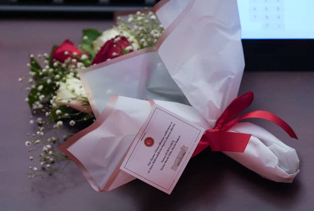 5th Legislative Year of the 28th Term at the Grand National Assembly of Turkiye ANKARA, TURKIYE - OCTOBER 1: A view of bouquet as opening of the 5th Legislative Year of the 28th Term at the Grand National Assembly of Turkiye (TBMM) is held in Ankara, Turkiye on October 1, 2026. Ercin Erturk Anadolu Ankara Turkey. Editorial use only. Please get in touch for any other usage.  Copyright: x2026xAnadoluxErcinxErturkx