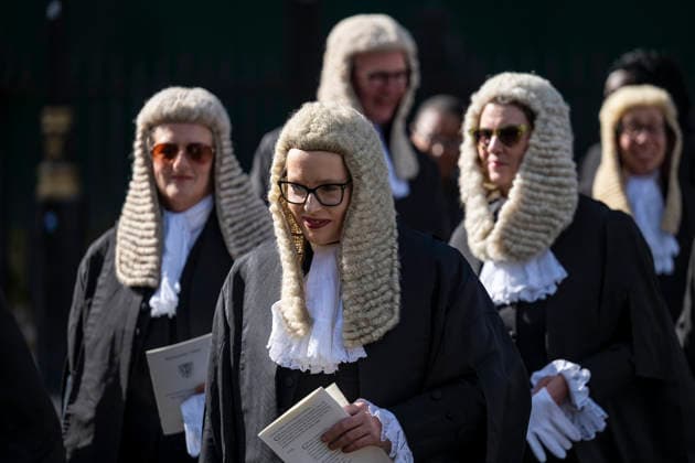 October 1, 2026, London, London, UK: LONDON, UK. Members of the legal profession mark the start of the legal year with a religious service in Westminster Abbey followed by a reception at the Westminster Abbey, hosted by the Lord Chancellor. The custom dates back to the Middle Ages when the High Court was held in Westminster Hall and judges would walk over to Westminster Abbey for the service. London UK  - ZUMAl94_ 20261001_zaf_l94_024 Copyright: xStephenxChungx