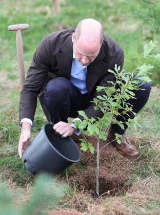 The Prince Of Wales Visits Monmouthshire And Herefordshire ABERGAVENNY, WALES - OCTOBER 01: Prince William, Prince Of Wales participates in a tree planting activity as he hears about the progress towards the goal of planting one million trees during his visit to charity Stump Up For Trees, which aims to plant native trees across South Wales, at White Castle Farm on October 01, 2026 in Abergavenny, Wales. The Prince of Wales visited the region to meet with those tackling the threat of flooding caused by extreme weather conditions., Credit:Chris Jackson PA ROTA - B68 Avalon United Kingdom, Wales, Abergavenny  Copyright: xChrisxJacksonx xPAxROTAx-xB68x xAvalonx 1139799970