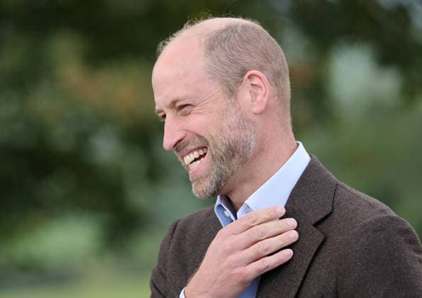 The Prince Of Wales Visits Monmouthshire And Herefordshire ABERGAVENNY, WALES - OCTOBER 01: Prince William, Prince Of Wales laughs during his visit to charity Stump Up For Trees, which aims to plant 1 million native trees across South Wales, at White Castle Farm on October 01, 2026 in Abergavenny, Wales. The Prince of Wales visited the region to meet with those tackling the threat of flooding caused by extreme weather conditions., Credit:Chris Jackson PA ROTA - B68 Avalon United Kingdom, Wales, Abergavenny  Copyright: xChrisxJacksonx xPAxROTAx-xB68x xAvalonx 1139800151