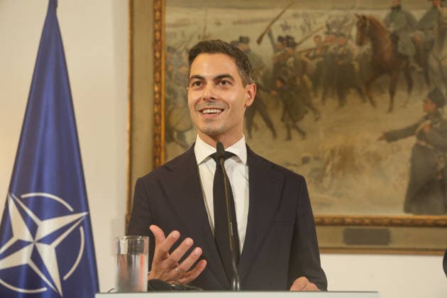 Meeting between the German Chancellor, the Prime Minister of the Netherlands, and the NATO Secretary General at the 1st German-Dutch Corps 20261001rw049 Press conference with Rob Jetten (D66), Prime Minister of the Netherlands, Münster, North Rhine-Westphalia, DEU, Germany, October 1, 2026, Münster, North Rhine-Westphalia, Germany Copyright: xRUEDIGERxWÖLKx