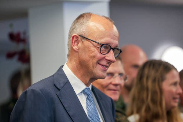 Meeting between the German Chancellor, the Prime Minister of the Netherlands, and the NATO Secretary General at the 1st German-Dutch Corps; conversation with soldiers of the Corps; Friedrich Merz (CDU), German Chancellor; Münster, North Rhine-Westphalia, DEU, Germany, October 1, 2026