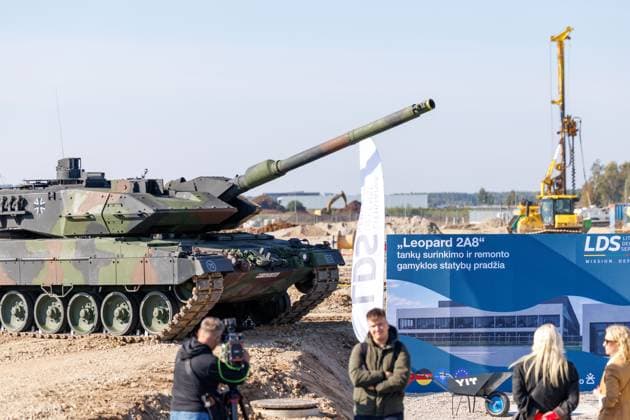 Ceremony marking the start of construction of the Leopard 2A8 tank assembly and repair plant, October 1, 2026, Kaunas, Kaunas, Lithuania  Copyright: xErikasxOvcarenkox