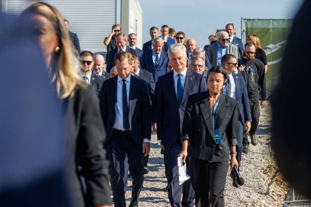 Ceremony marking the start of construction of the Leopard 2A8 tank assembly and repair plant, October 1, 2026, Kaunas, Kaunas, Lithuania  Copyright: xErikasxOvcarenkox