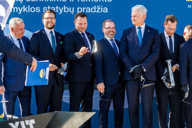 Ceremony marking the start of construction of the Leopard 2A8 tank assembly and repair plant, October 1, 2026, Kaunas, Kaunas, Lithuania  Copyright: xErikasxOvcarenkox