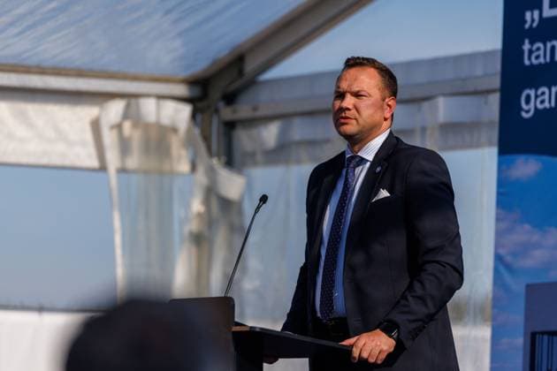 Ceremony marking the start of construction of the Leopard 2A8 tank assembly and repair plant, October 1, 2026, Kaunas, Kaunas, Lithuania  Copyright: xErikasxOvcarenkox