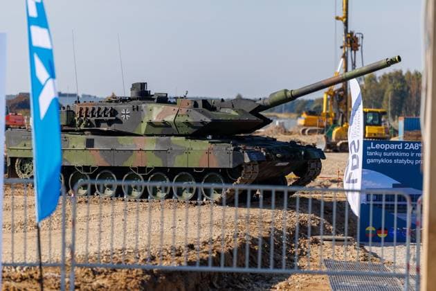 Ceremony marking the start of construction of the Leopard 2A8 tank assembly and repair plant, October 1, 2026, Kaunas, Kaunas, Lithuania  Copyright: xErikasxOvcarenkox