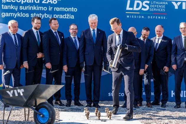 Ceremony to Mark the Start of Construction of the Leopard 2A8 Tank Assembly and Repair Plant, October 1, 2026, Kaunas, Kaunas, Lithuania  Copyright: xErikasxOvcarenkox