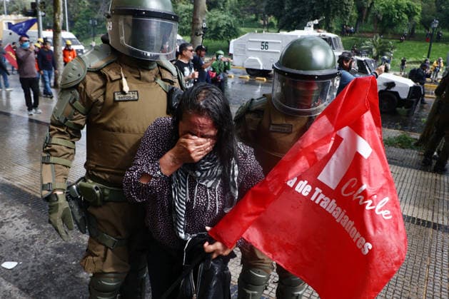 Santiago, October 1, 2026—The Chilean Student Confederation and social organizations are calling for a national strike in Santiago and other regions, demanding funding for public education as part of the debate on the 2027 Budget Bill. Dragomir Yankovic Aton Chile, Santiago, Chile Aton 1195901  Copyright: DRAGOMIRxYANKOVIC ATONxCHILE