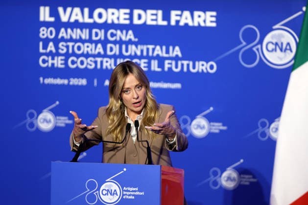 IPA89184649 - Rome, Italy October 1, 2026 Celebrations marking the 80th anniversary of the CNA will take place at the Auditorium Antonianum. Prime Minister Giorgia Meloni is expected to attend the event at 5:00 p.m. for a gathering dedicated to the world of Italian crafts and small and medium-sized enterprises.  Copyright: xmarcoxiacobuccix xmarcoxiacobuccix IPA89184649