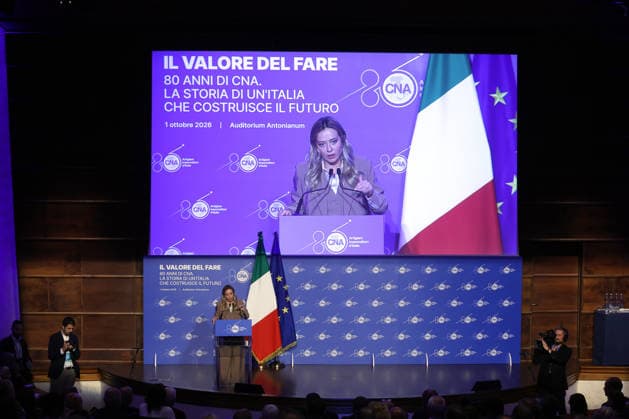 IPA89184723 - Rome, Italy October 1, 2026 Celebrations marking the 80th anniversary of the CNA will take place at the Auditorium Antonianum. Prime Minister Giorgia Meloni is scheduled to attend the event at 5:00 p.m. for a gathering dedicated to the world of Italian crafts and small and medium-sized enterprises.  Copyright: xmarcoxiacobuccix xmarcoxiacobuccix IPA89184723