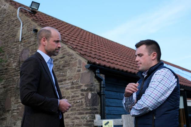 Britain s Prince William on a visit examining the role of regenerative farming in climate resilience, in Hereford Britain s Prince William meets Harry Davies, the incoming tenant of the Duchy of Cornwall s first regenerative Farm Business Tenancy, during a visit to examine the role of regenerative farming in climate resilience in Hereford, Britain, October 1, 2026., Credit:Mathieu Willcocks PA ROTA - B68 Avalon UNITED KINGDOM, Hereford  Copyright: xMathieuxWillcocksx xPAxROTAx-xB68x xAvalonx 1139840892