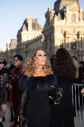 RECORD DATE NOT STATED IPA89187967 - Paris, France, October 1, 2026. Guests arrive at the Schiaparelli Spring Summer 2027 fashion show at the Carrousel du Louvre during Paris Fashion Week.  Copyright: xx xx IPA89187967